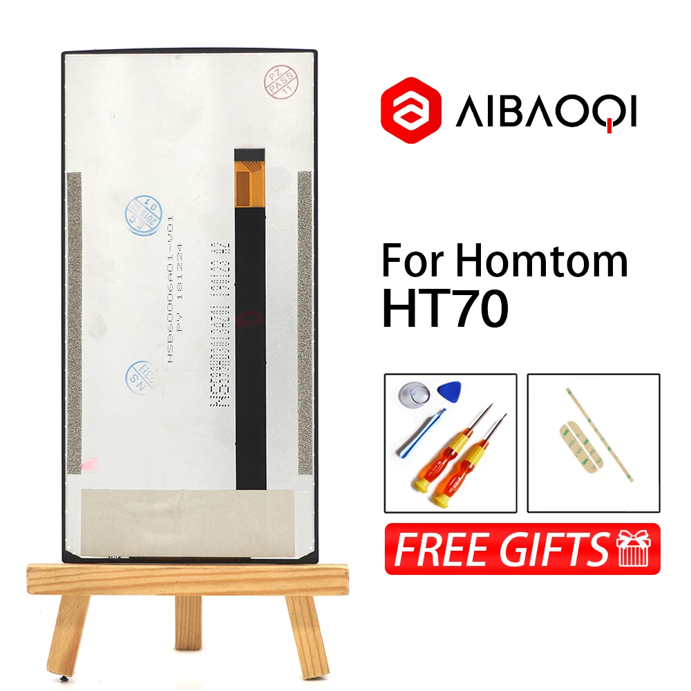 

AiBaoQi New Original 6.0 inch Touch Screen+1440x720 LCD Display Assembly Replacement For Homtom HT70 Android 7.0 Phone