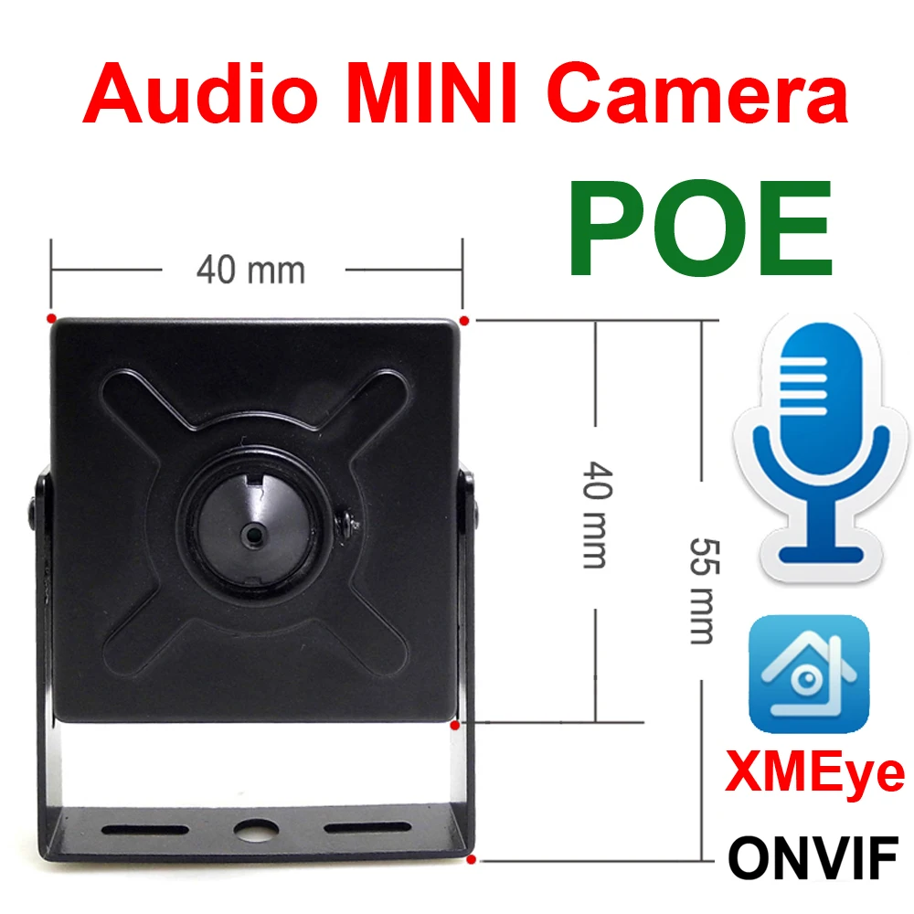 Аудио мини ip-камера 720P 960P 1080P Hd POE Cctv, охранное видеонаблюдение, 2 Мп, домашнее наблюдение, Onvif сеть, Ipcam