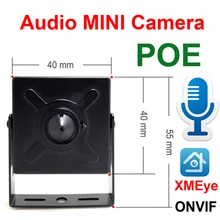 De Audio Mini cámara Ip 720P 960P 1080P Hd POE video de seguridad cctv vigilancia 2MP interior Casa de vigilancia Onvif red Ipcam