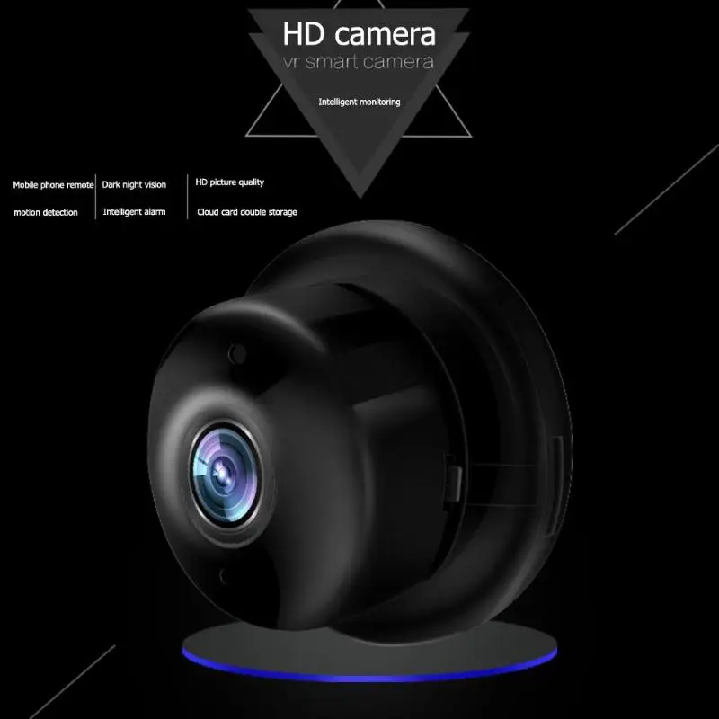 HD 1080P мини беспроводная WIFI IP камера 180 градусов 5 10 м ночного видения инфракрасная
