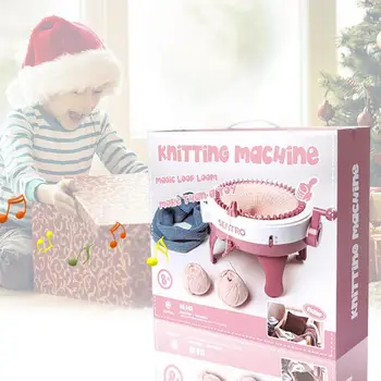 

Smart Weaver Knitting Kit Machine For Kids New Oversized 48 Hand Shake DIY Wool Knitting Machine Hat Knitting Machine Girl House