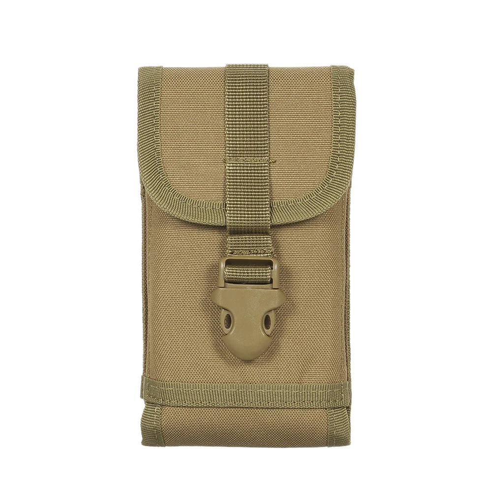 

Multi-functional Outdoor Tactic Pouch Cover Bag with Belt Clip Buckle for Mobile Phone 5.5" Black Waist Holster Case