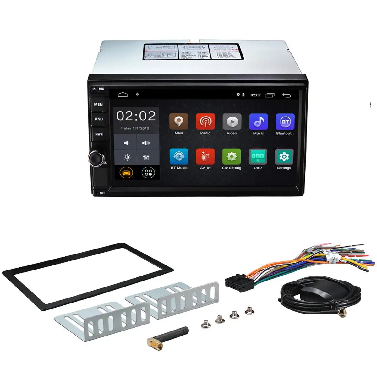

Universal Car Multimedia Player Android 8.0 2DIN HD 7 Inch Car MP5 Player bluetooth Touchable Screen GPS Navigation 2G +16G