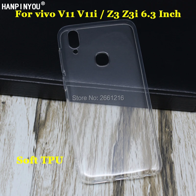 ДЛЯ vivo V11 V11i Ультратонкий Мягкий ТПУ силиконовый прозрачный защитный чехол для