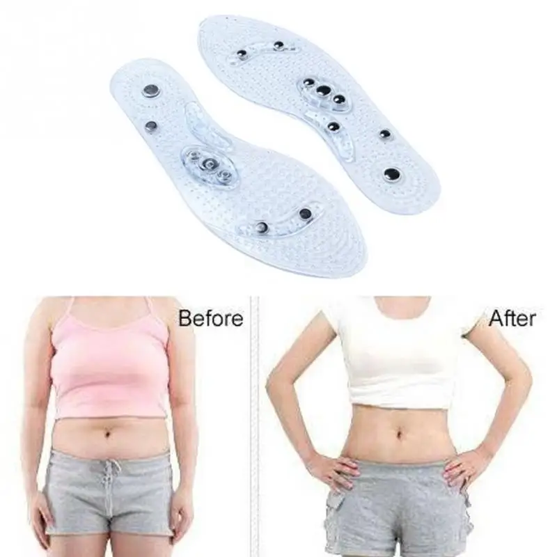 

Transparent Silicone Magnet Therapy Massage Anti-fatigue Shoe Pad