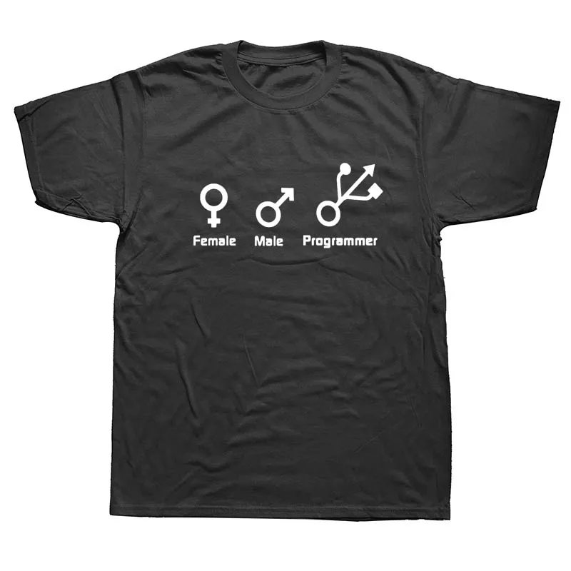 

New Female Male Programmer T Shirt Mans Short Sleeve Fashion Computer Engineer T-shirt O-neck Men Funny Gift Tops
