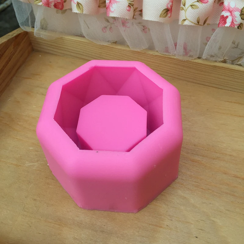 

3D Silicone Flower Pot Succulent Plant Mold DIY Hand Craft Vase Soap Mould Cute