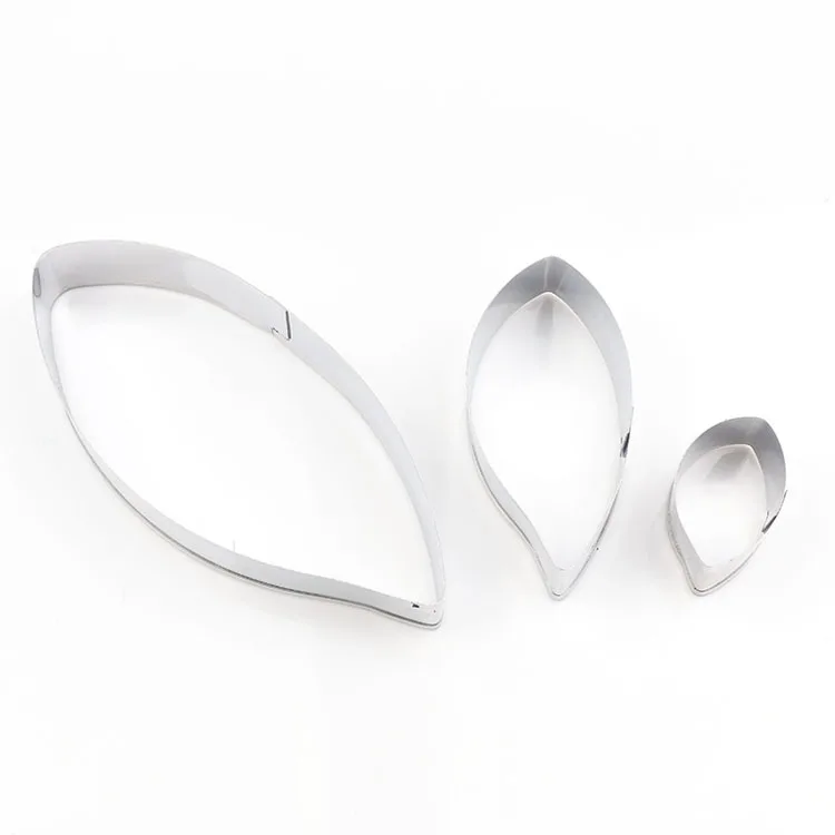 

8/5/2.5cm Stainless Steel Willow Leaf Cutting Mold Designer DIY Clay Craft Cutter Tools