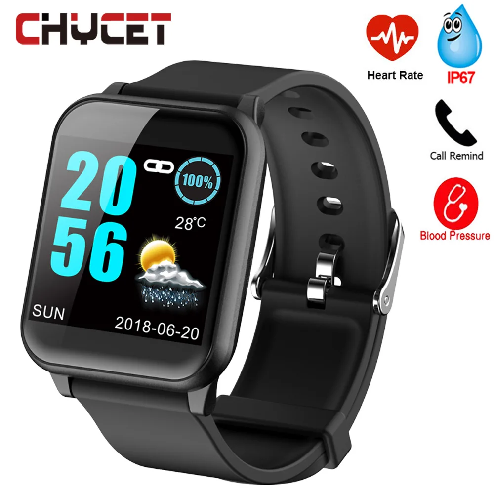 Bluetooth Смарт часы с измерением артериального давления для мужчин и женщин GPS