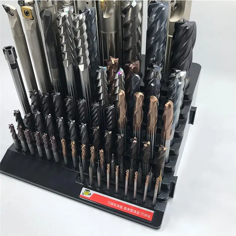 Drill Bit Storage Box Milling Cutter Saving Space Drill Finishing Holder Organizer Case Box For Home DIY Woodworking Use Drill Bit Storage Box Milling Cutter Saving Space Drill Finishing Holder Organizer Case Box For Home DIY Woodworking Use