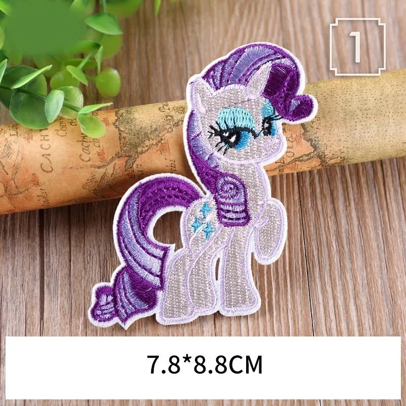 Новая Радуга My Little Poni нашивки с лошадьми для одежды Приклеивание утюгом вышивка