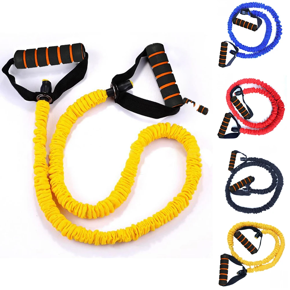 

120cm Yoga Pull Rope Fitness Resistance Bands Exercise Tubes Practical Training Elastic Band Rope Yoga Workout Cordages P30