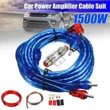 1500W voiture Audio fil 8GA amplificateur câble Subwoofer haut-parleur Kit d'installation AMP RCA câble d'alimentation AGU fusible ensemble