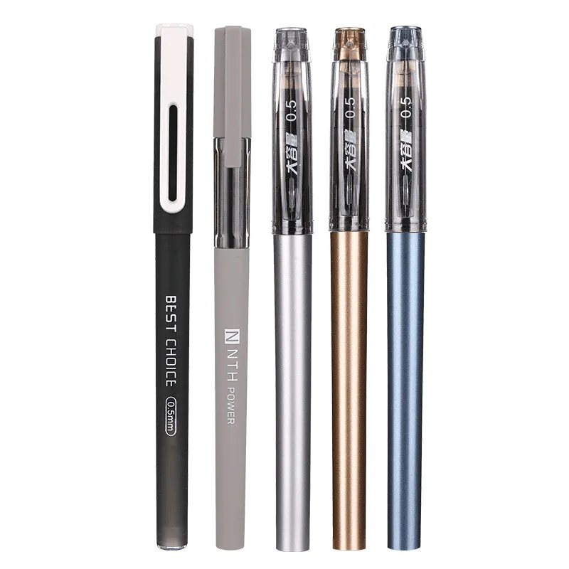 

3 PCS/lot 0.5mm Quick Drying Ink Pen Large Capacity Gel Pens Office School Stationary Material Supplies Kids Writing Gift 040211