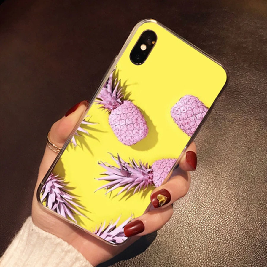 KISSCASE Cute Soft TPU Case For Xiaomi 8 SE 6X A1 Redmi 4X 5A Note 5 Back Covers Pineapple Rose Mi Fundas |