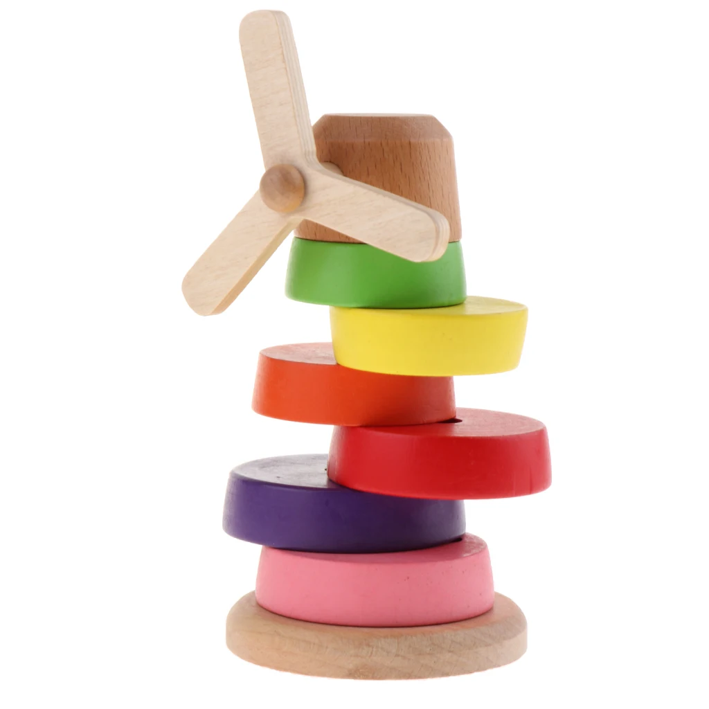 Wooden Rainbow Ring Stacker Toy Stacking Ring Tower Games Early Educational Development Toys for Babies and Toddlers Wooden Rainbow Ring Stacker Toy Stacking Ring Tower Games Early Educational Development Toys for Babies and Toddlers