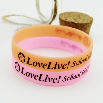 

1 Pc Pretty Anime Lovelive Luminous Silicone Bracelet Cartoon Wristband Cosplay Accessories Glow In The Dark Toys