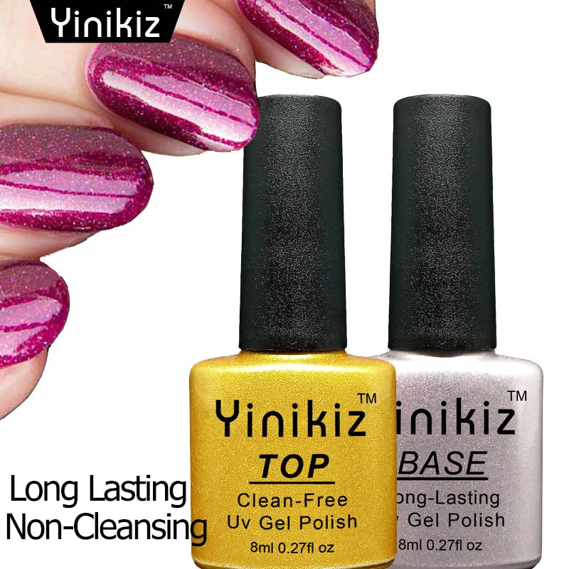 

Yinikiz 1Kg Soak Off Long Lasting Shining Top Coat Base Gel Lacquer Esmalte Finish Gel Vernis Primer Uv Led Nail Gel Polish