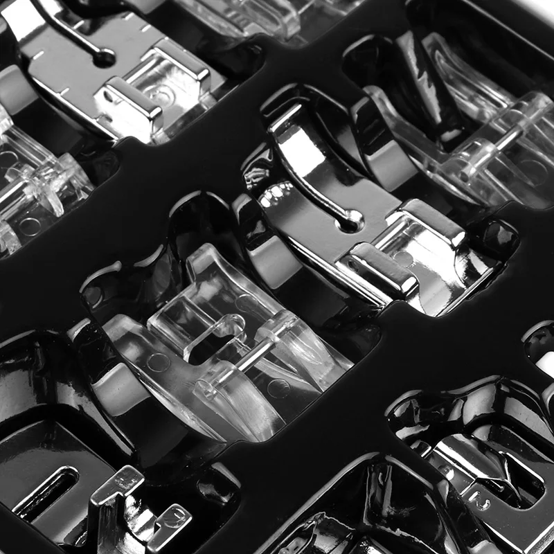 16 шт. набор прижимных ножек для швейной машины с коробкой Brother Singer Janom Швейные машины инструменты для ног Аксессуары швейный инструмент