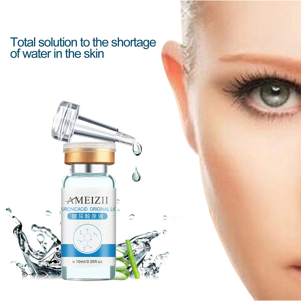 

AMEIZII 10ml Pure Hyaluronic Acid Skin Care Face Serum Moisturizing Whitening Essence Moisturizing Anti-wrinkle Face Cream TSLM1