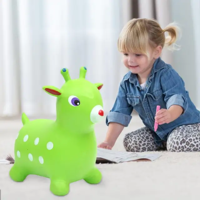 Kids  ride on toys Animal Bouncy Horse Hopper Toys Inflatable Bouncer Jumping toys for baby infant bebe 2