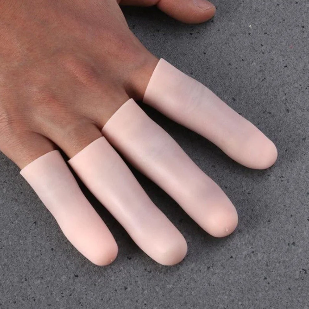 Gel de Silicone, 1 paire, soulagement de la douleur, multifonctionnel et réutilisable, protection des orteils, Bandage, soins pour les mains, protège-doigts ► Photo 3/6