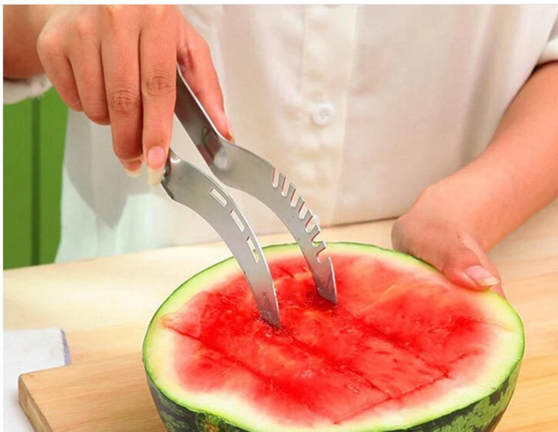 

Stainless Steel Watermelon Slicer Corer Melon Slicer Fruit Knife Cutter Gadget Multifunctional Kitchen Accessories 3 Colors