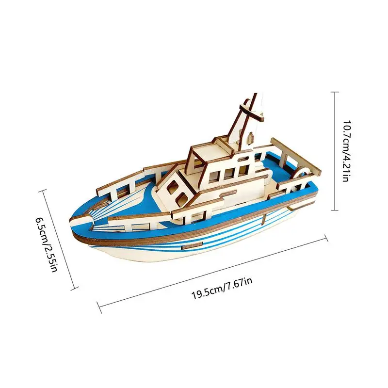 DIY модель яхты 3D сборная головоломка модель лодки руководство обучающая деревянная модель набор игрушек для детей подростков и взрослых