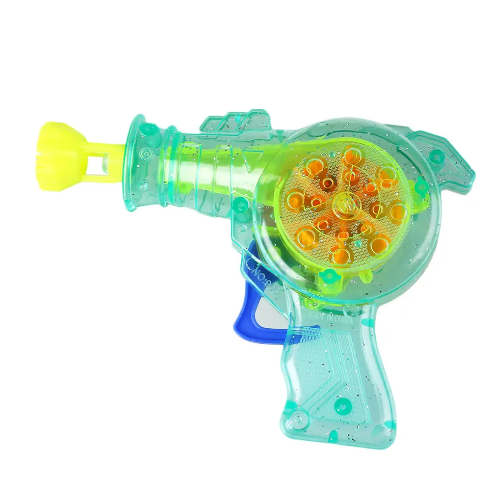 Блестящий пистолет для мыльных пузырей Shooter Soap Bubble Blower игрушки выдувания воды