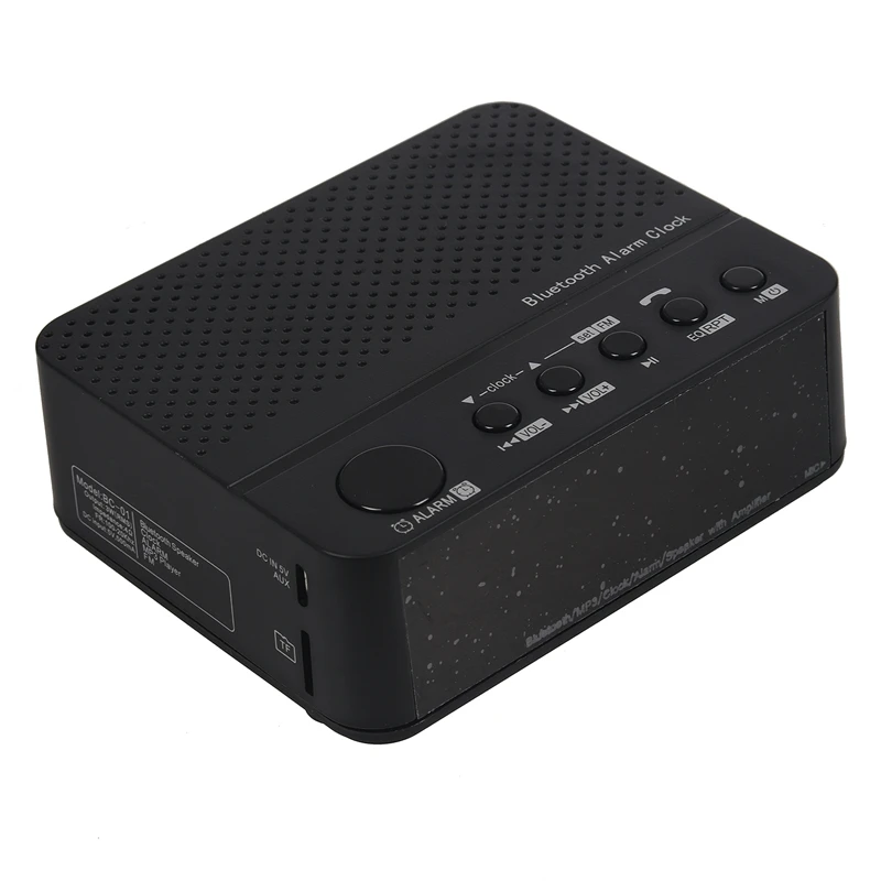 

IG-The Multifunctional Bluetooth Speaker Mini Portable Wireless Amplifier FM Radio LED Alarm Clock Wireless For Mobile Phone