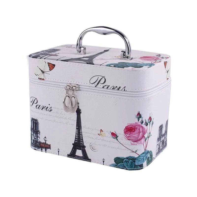 النساء قدرة كبيرة المهنية ماكياج المنظم حقيبة مستحضرات تجميل متعدد الطبقات صندوق تخزين المحمولة زهرة حقيبة OC493 النساء قدرة كبيرة المهنية ماكياج المنظم حقيبة مستحضرات تجميل متعدد الطبقات صندوق تخزين المحمولة زهرة حقيبة OC493
