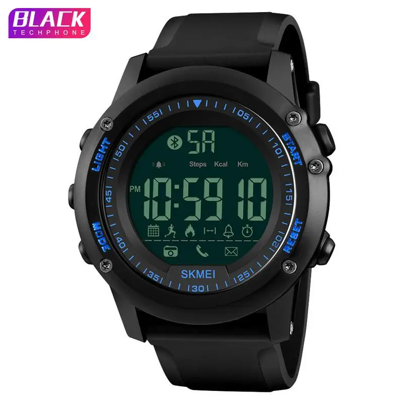 Для SKMEI 1321 Модные Смарт-часы водонепроницаемые Bluetooth электронные часы для напоминания о звонках для удаленной съемки