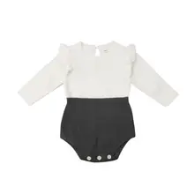 Трикотажный шерстяной комбинезон для новорожденных девочек и мальчиков; боди; одежда; Детские боди