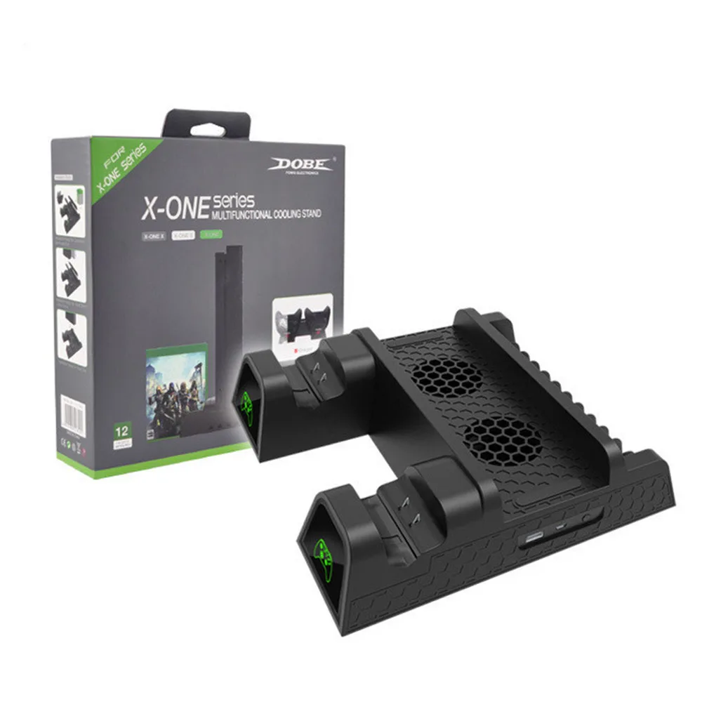 

Universal Dual Charging Dock Controller Charger+Rechargeable Batteries Cooling Stand for XBOX ONE Rechargeable Battery Stander
