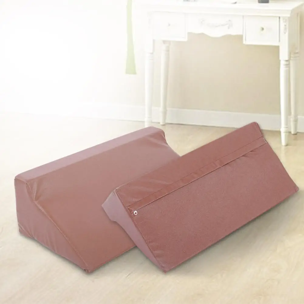 

PU Leather Foam Wedge Cushion Leg Elevation Back Lumbar Support Pillow Comfortable Cushion Foam Bed Wedge Pillow