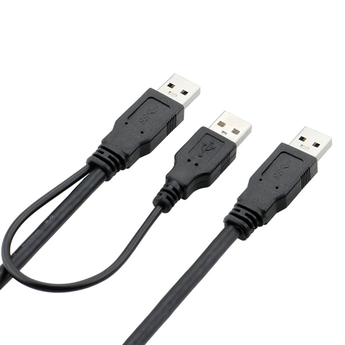 Chenyang USB 3 0 штекер двойной A кабель передачи данных с дополнительным питанием для