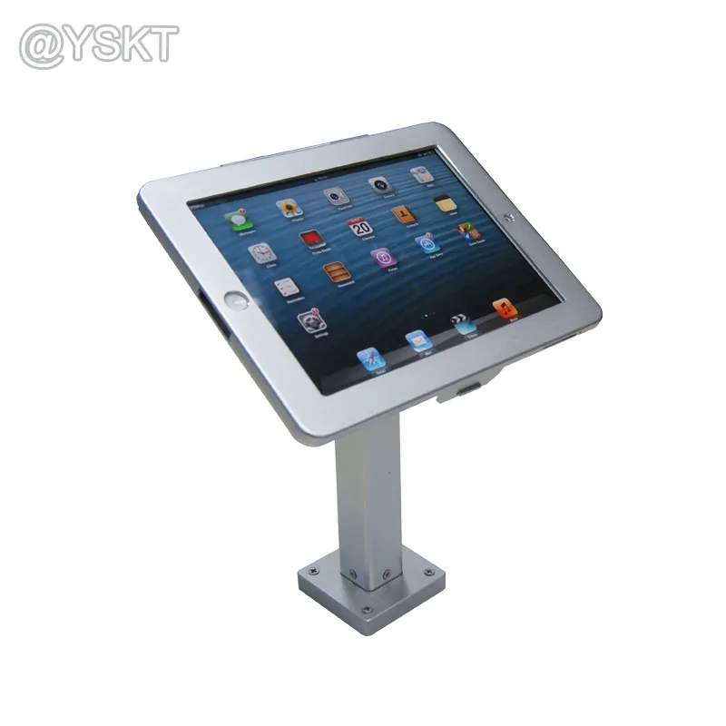 

for 10.2 ipad desktop security mounting stand lock holder metal frame table wall support for mini air 10.5/ 11 /12.9 inch pro