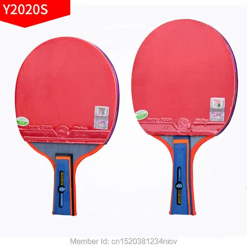 الأصلي 729 النهائي مضرب يونغ 2020 S تنس طاولة مضرب حلقة عالية السرعة جديد نمط التعبئة مع حالة واحدة واحد الكرة مضرب