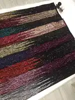 white black Sequins Style African French Mesh Tulle Lace Sequined Indian Dress Fabrics High Quality Nigeria Guipure Laces