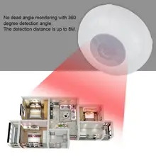 Топ монтируется проводной потолок пассивный инфракрасный детектор потолочный кабель пассивный инфракрасный сенсор сигнализации