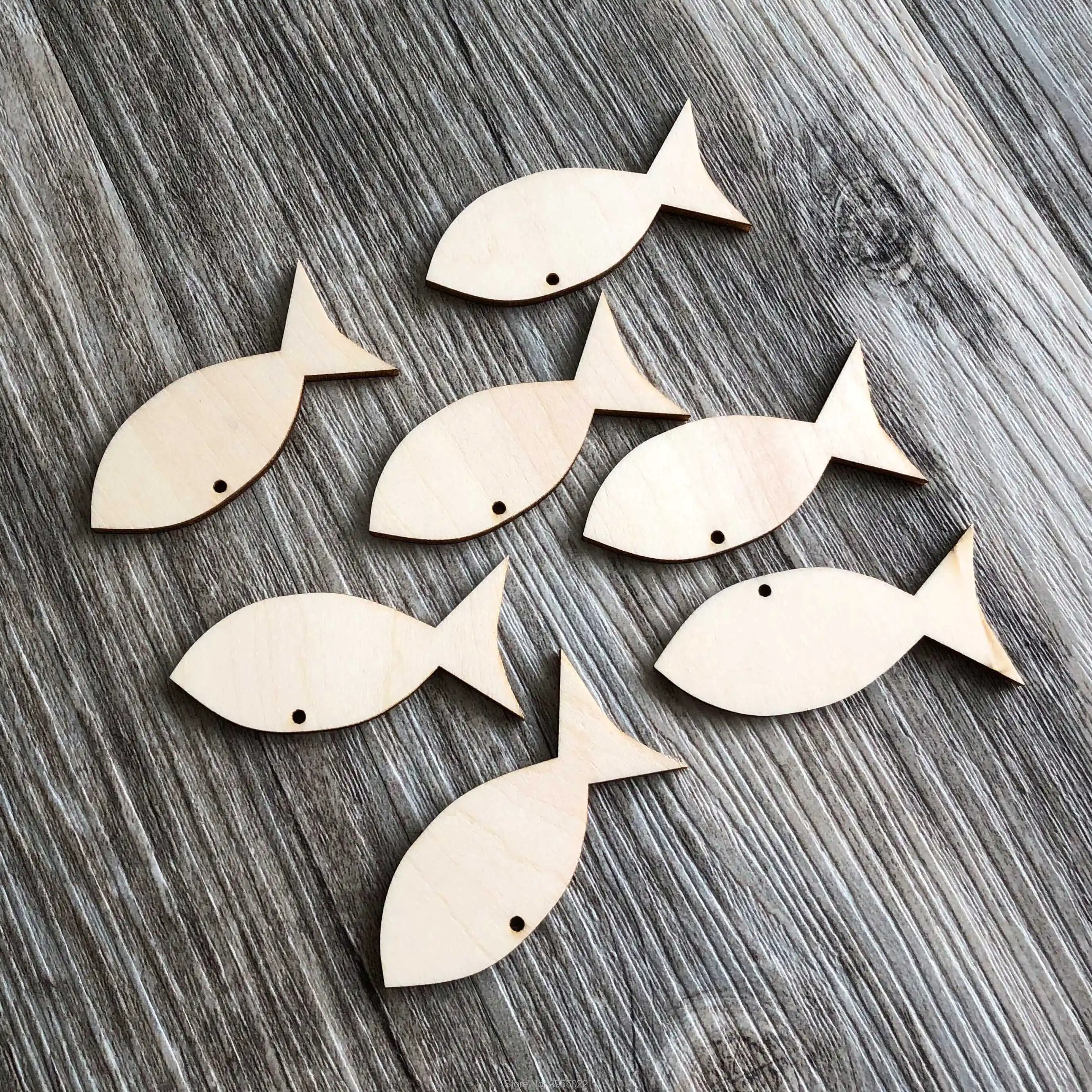 Details about  / Hand Made Wooden Fish Key Tag