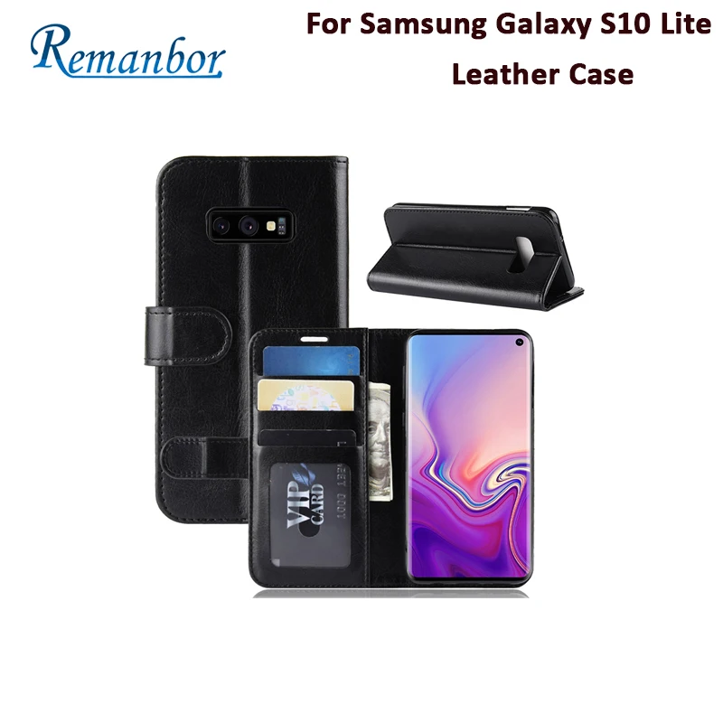 Remanbor для samsung Galaxy S10 Lite кожаный чехол эксклюзивный телефона кредитной держатель