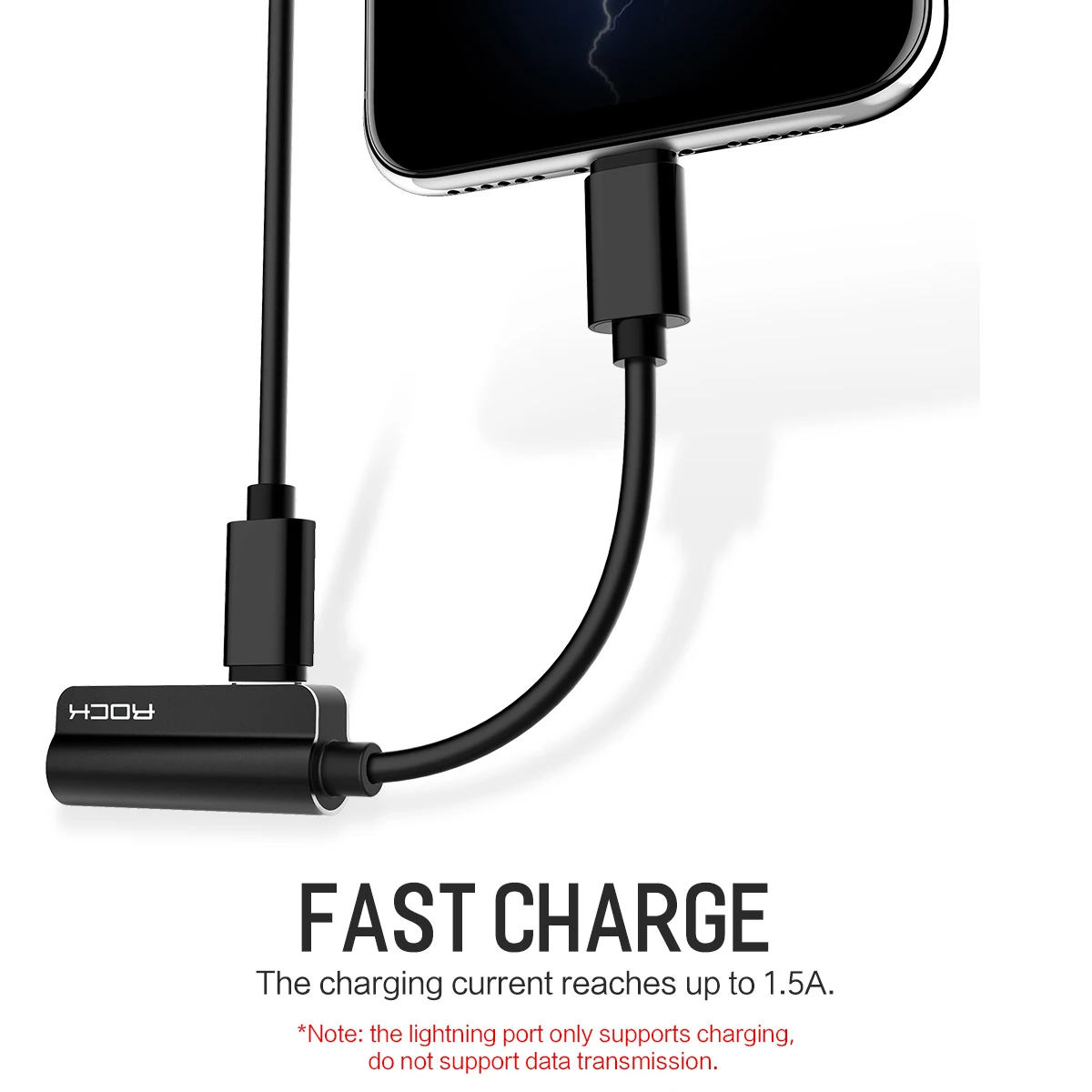 Rock Audio Splitter Cable For Iphone Charging Wire For Lighting Jack to 3.5mm Headphone Adapter Cord For Iphone X Xr Xs Max 7 8 Rock Audio Splitter Cable For Iphone Charging Wire For Lighting Jack to 3.5mm Headphone Adapter Cord For Iphone X Xr Xs Max 7 8