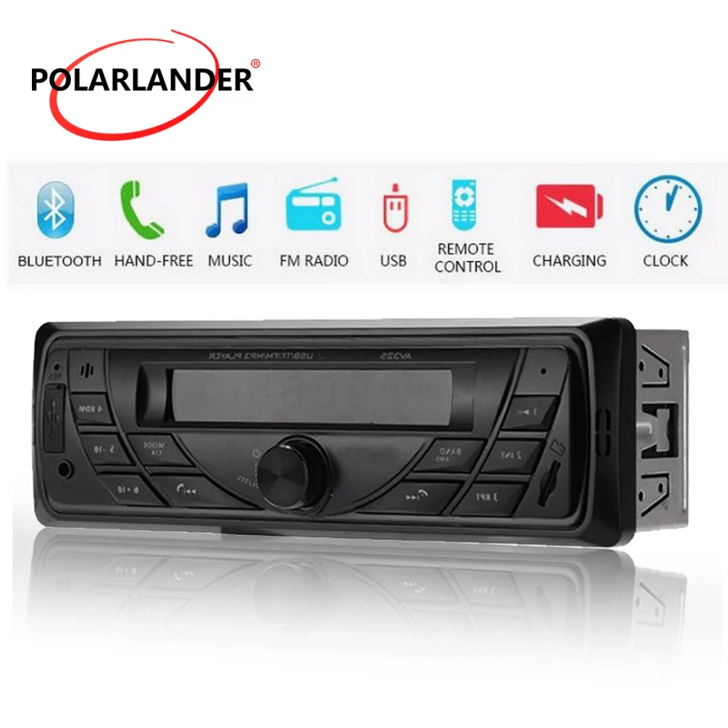 Авто Bluetooth музыка и функции вызова AUX аудио интерфейс MP3 плеер стерео 1 din