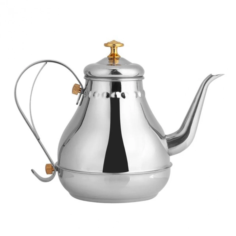Stainless Steel Teapot Gooseneck Pour Coffee Drip Kettle Tea Filter Pot Indoor | Дом и сад