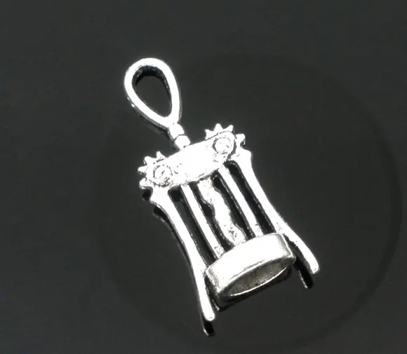 

Lovely 30 Silver Tone Wine Corkscrew Opener Charm Pendants (B07753)