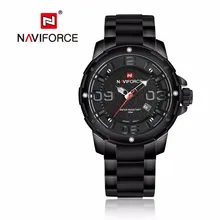Новинка Мужские часы naviforce лучший бренд класса люкс Военная Униформа спортивные наручные часы для мужчин цифровой кварц-часы Полный сталь мужск