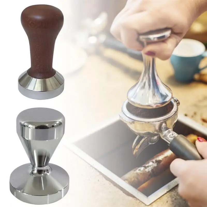 

1PC Stainless Steel Coffee Tamper Base Coffee Bean Pressure Powder Hammer Coffee Pressure Bar High Quality Coffee Tea Tool
