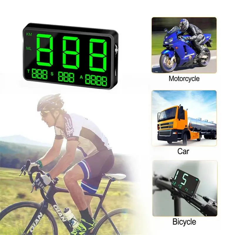  C80 Auto Digitale GPS Tacho Geschwindigkeit Display KM/h MPH Für Auto Fahrrad Motorrad Auto Zubehör