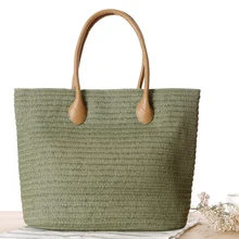 Новая соломенная сумка женская повседневная сумка летняя Праздничная сумка женская плетеная корзина пляжная сумка женские сумки тоут